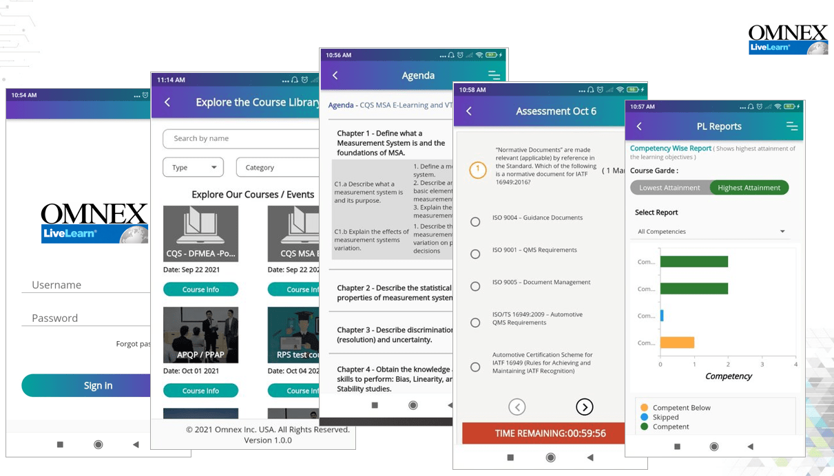 Omnex LiveLearn Login